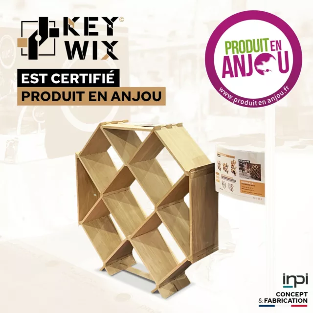 Keywix, les étagères ingénieuses produites en Anjou ! 🇫🇷

Notre concept unique d’étagères à monter sans clou, sans colle, ni vis combine simplicité, qualité et modularité.

✔️ Modulables à l’infini, à composer selon vos besoins
✔️ Idéales pour votre cave à vin ou même pour un coin déco dans le salon
✔️ Fabriquées avec soin en Anjou et certifiées "Produit en Anjou" 🎉

Un design simple, un montage ultra rapide, et un engagement local fort.

🔗 À découvrir sur notre site : Lien en bio

#produitenanjou #madeinfrance #keywix #caveavin