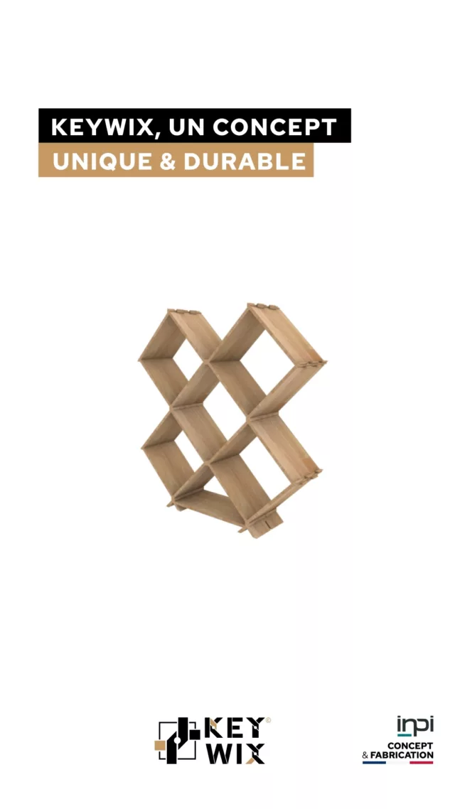 Notre étagère KEYWIX, Made in France, en bois massif, vous permet de ranger avec style et praticité.

Grâce à un système breveté, les casiers se montent et se démontent facilement sans clou, sans vis, ni colle. Les tourillons ingénieux bloquent l'ensemble pour rendre ce module unique : robuste, modulable, et au design épuré. 🇫🇷

KEYWIX offre un rangement modulable à l'infini, parfait pour répondre à tous vos besoins.

👉 Découvrez notre site pour en savoir plus sur nos solutions innovantes et, si besoin, demander un devis personnalisé.

#madeinfrance #keywix #caveavin #vin #étagère