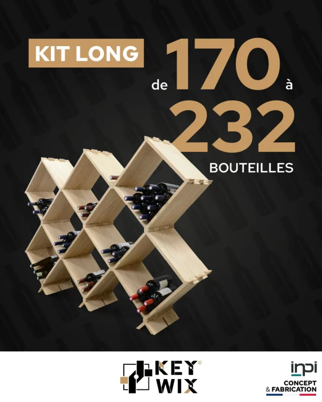 Découvrez la flexibilité des caves à vins KEYWIX 🍷✨

Chez KEYWIX, nous comprenons que chaque collection de vin est unique. C'est pourquoi nos kits s'adaptent à tous les besoins.

Pour l’aménagement de votre cave, découvrez nos kits longs avec deux capacités disponibles :
🟤 170 bouteilles.
🟤 232 bouteilles.

Commander votre kit dès maintenant 👉 https://keywix.fr/produit/kits-longs-cave-a-vin/

#keywix #caveavin #vin