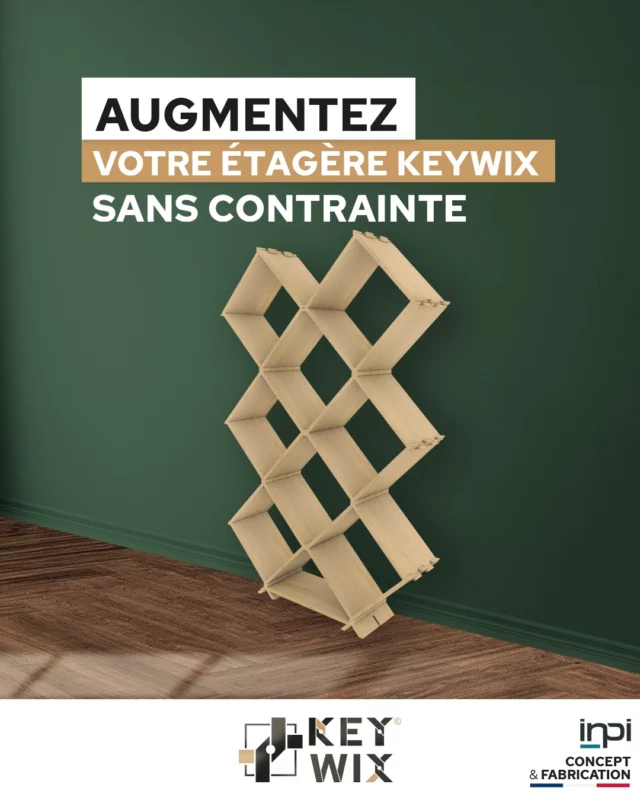 Besoin de rangements supplémentaires ? 🤩

Complétez votre kit avec une ou plusieurs extensions et/ou cloisons pour augmenter la capacité de rangement.

Les casiers KEYWIX avec leur système breveté, permettent un emboitement stable et sécurisé. 
Pour en savoir plus 👉 https://keywix.fr/

#madeinfrance #keywix #stockage #caveavin